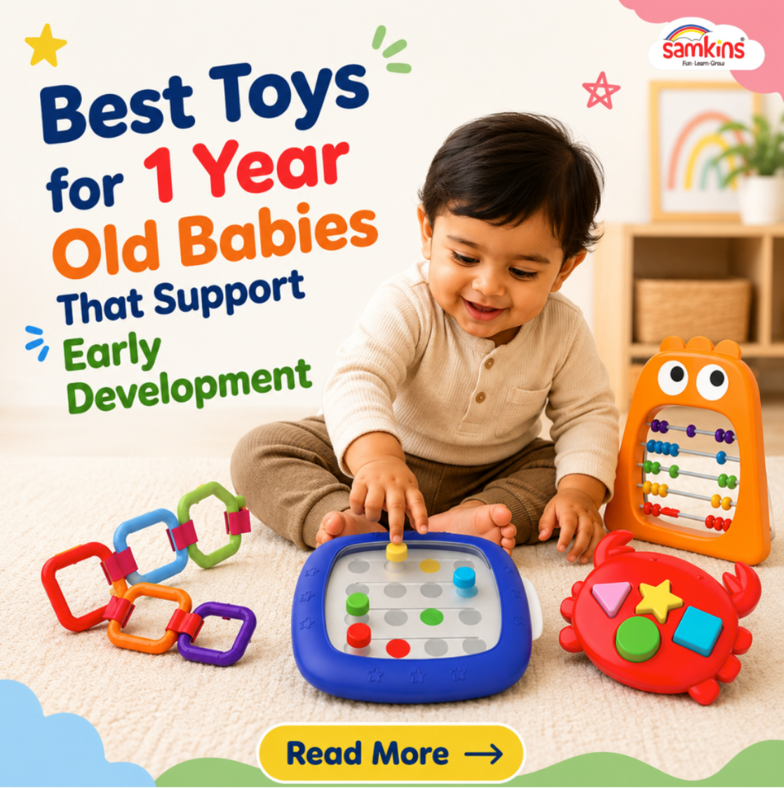 Best Toys for 1 Year Old Babies That Support Early Development