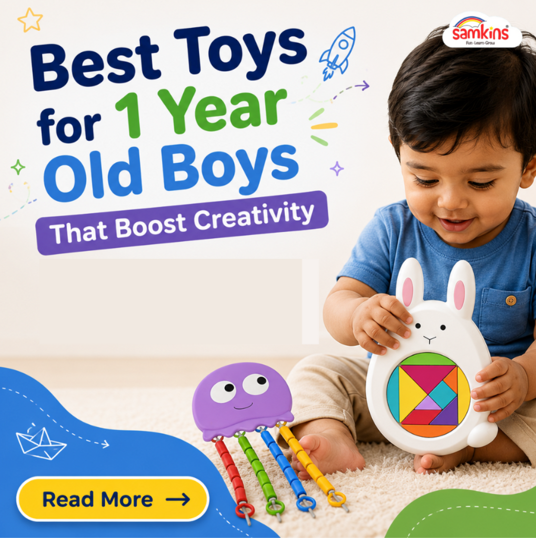 Best Toys for 1 Year Old Boys That Boost Creativity