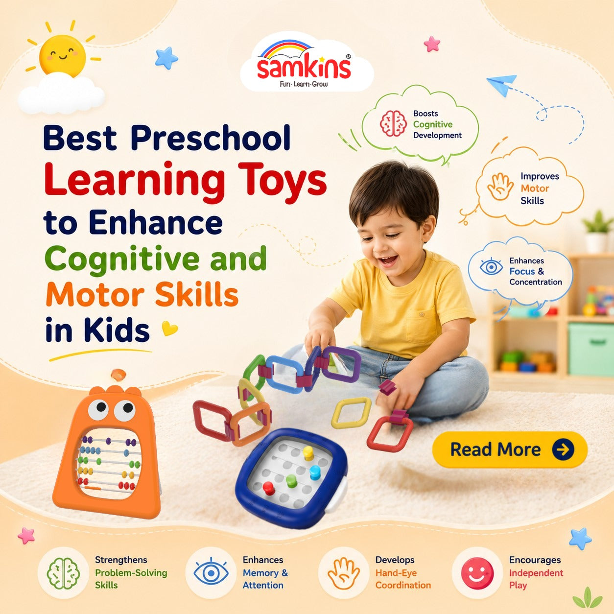 Best Preschool Learning Toys to Enhance Cognitive and Motor Skills in Kids